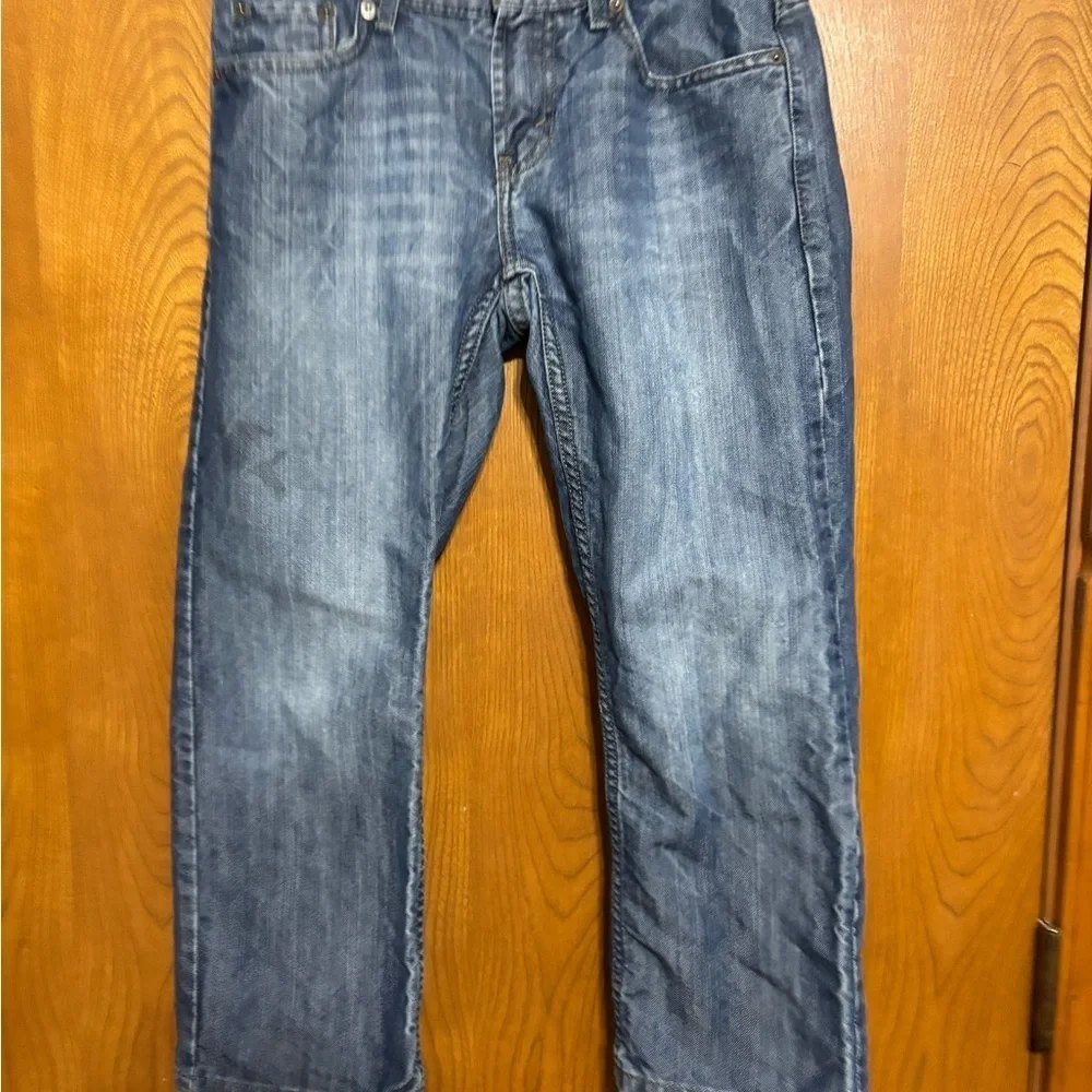 Levi's Slim Strait Blue Denim Jeans Classic Style